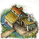 Lou building toolmakers hut.png