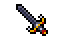 Graphical icon of a short sword.