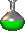 Ultima Underworld pixel art of a flask with a green solution.