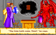 Lord Draxinusom and wingless guards in Ultima VI