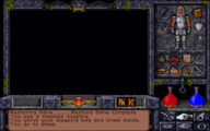 Using the bedroll in Ultima Underworld II