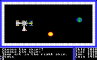 Docked in space in Ultima I on the Apple IIgs