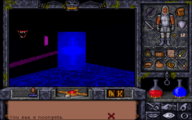 A blue moongate in Ultima Underworld II