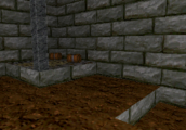 Ultima Underworld (PSX) screenshot: Goldthirst's nightstand is missing