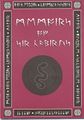 Red cover of a book with runic lettering and a snake emblem.