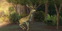 A deer in Ultima IX, running from Armageddon