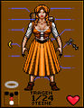 Screenshot of Julia paper doll in Ultima VII.