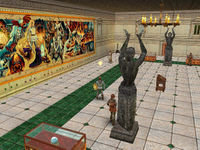 Screenshot of the museum in Ultima IX.