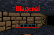 UW1 PC version stretches textures on diagonal walls. Actually all versions do this.