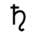 Saturn symbol.svg