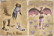 Ultima Online female gargoyle concept art