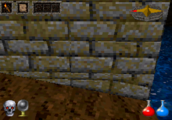 PS1: The skewing effect is more noticable on wall textures with smaller tighter patterns
