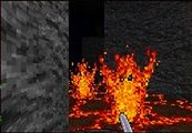 Fire elementals seen in Ultima Underworld