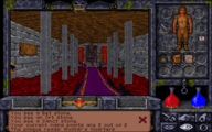 The throne room as seen in Ultima Underworld II