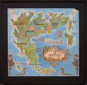 Original artwork for the first map, currently in the possession of Amberstar Dragon