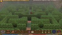 Lord British's hedge maze in Ultima IX