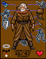 Screenshot of Iolo paper doll in Ultima VII.