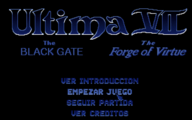 Spanish title screen