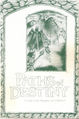 Cover of Paths of Destiny including a drawing of three protagonists confronting three cloaked figures.